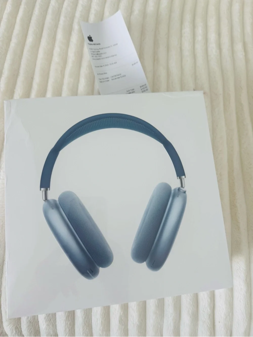 Sleek Metallic Blue Wireless Over-Ear Headphones